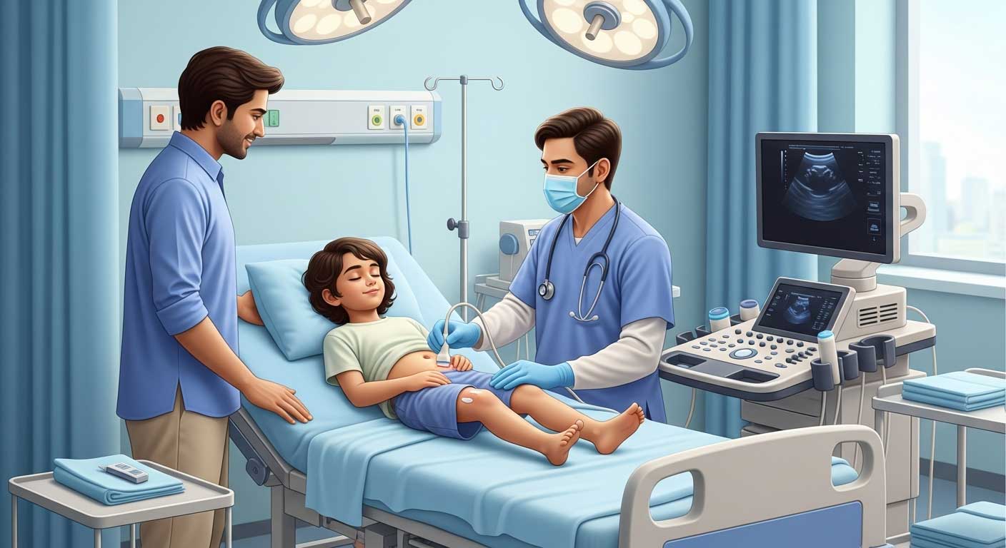 USG Guided Tapping मुलांमध्ये कधी केली जाते?